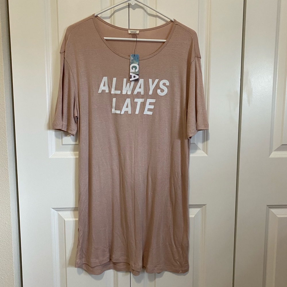 Tunic Length lounge tee.